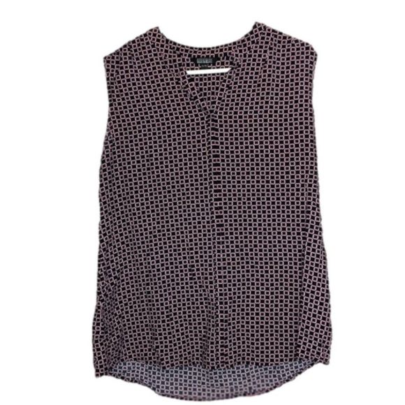 Tank Top Blouse XL Navy blue with Pink Accents 'Original' Brand - Picture 1 of 5